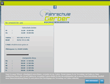 Tablet Screenshot of fahrschule-gerber.de
